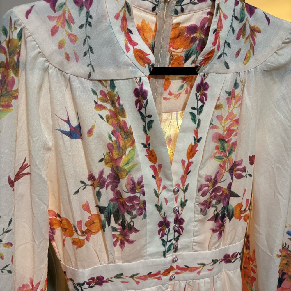 Designer Style floral mini dress EUC XS/S - Picture 5 of 11